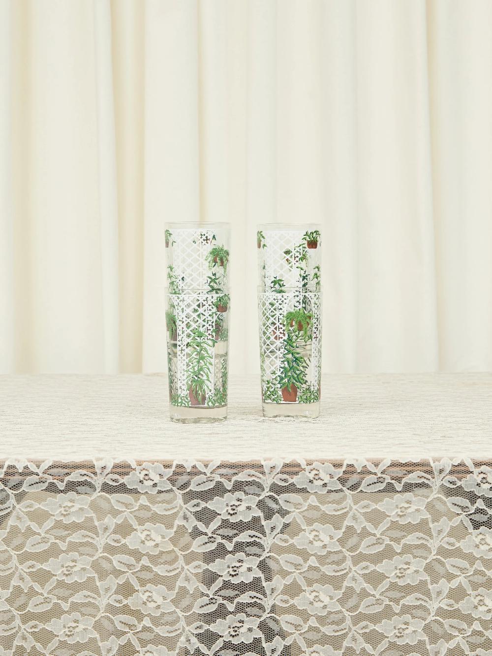 Tanner Fletcher Vintage Garden Trellis Drinking Glasses