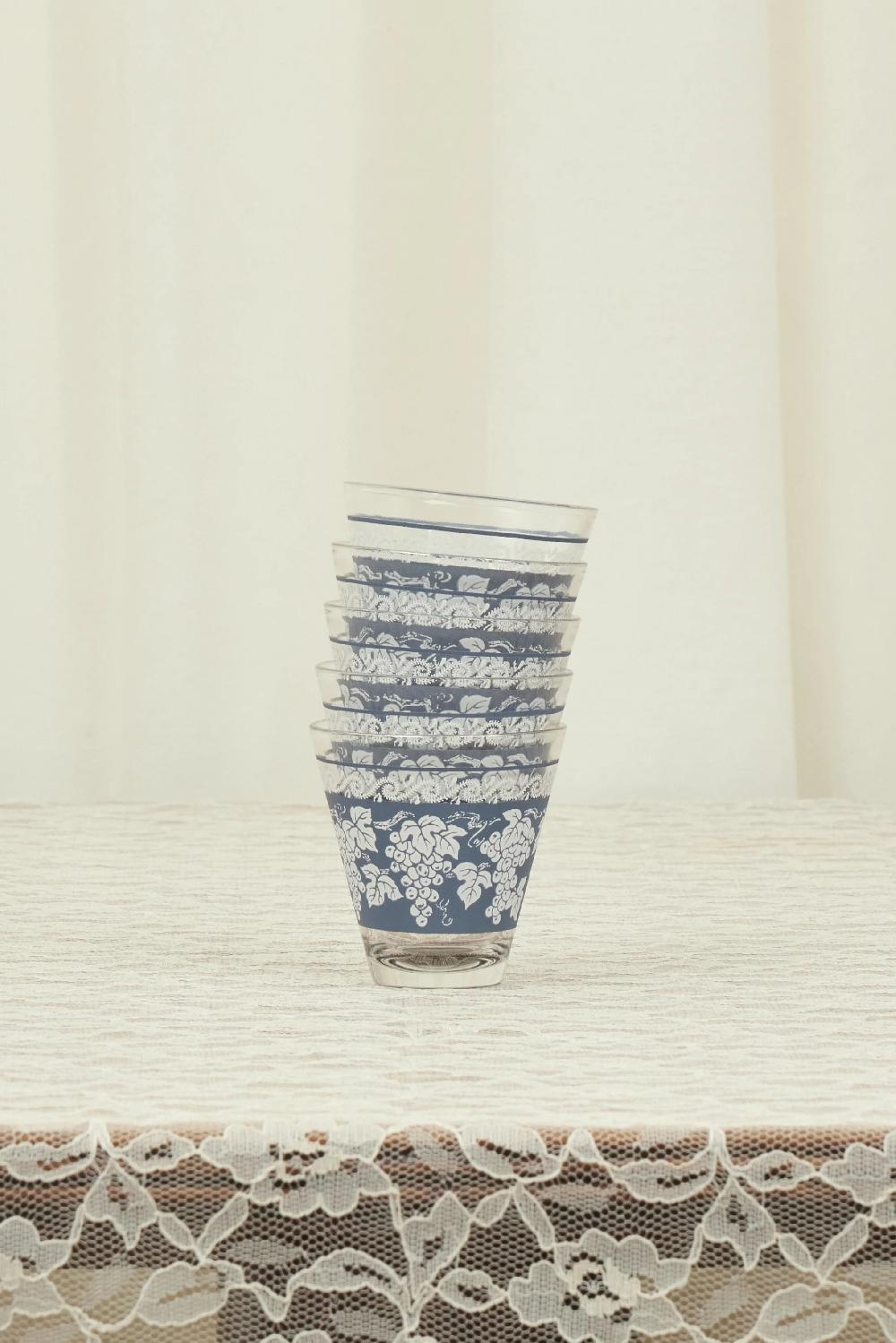 Tanner Fletcher Vintage Grapevine Mini Glasses - Set Of 5