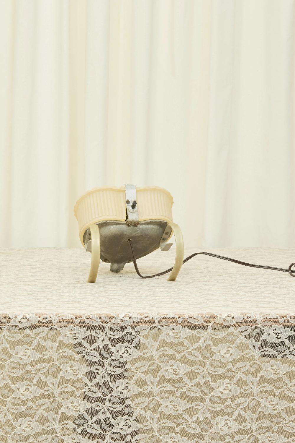 Tanner Fletcher Vintage Leaning Heart Shaped Boudoir Lamp