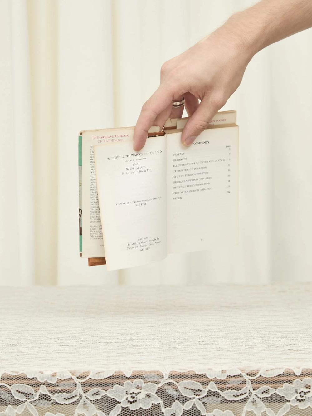 Tanner Fletcher Vintage The Observers Book Of Furniture Book