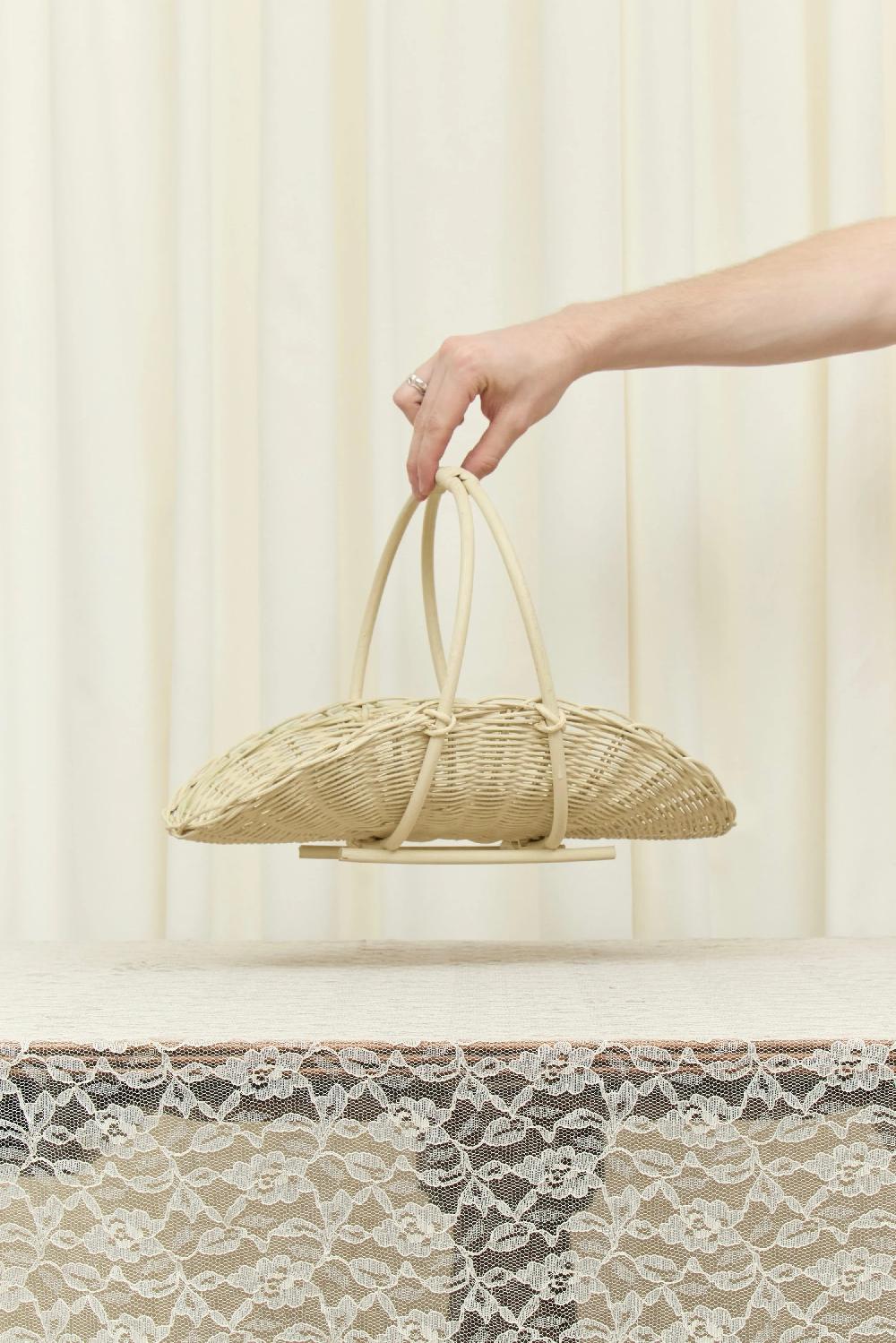 Tanner Fletcher Vintage Wicker Flower Collecting Basket