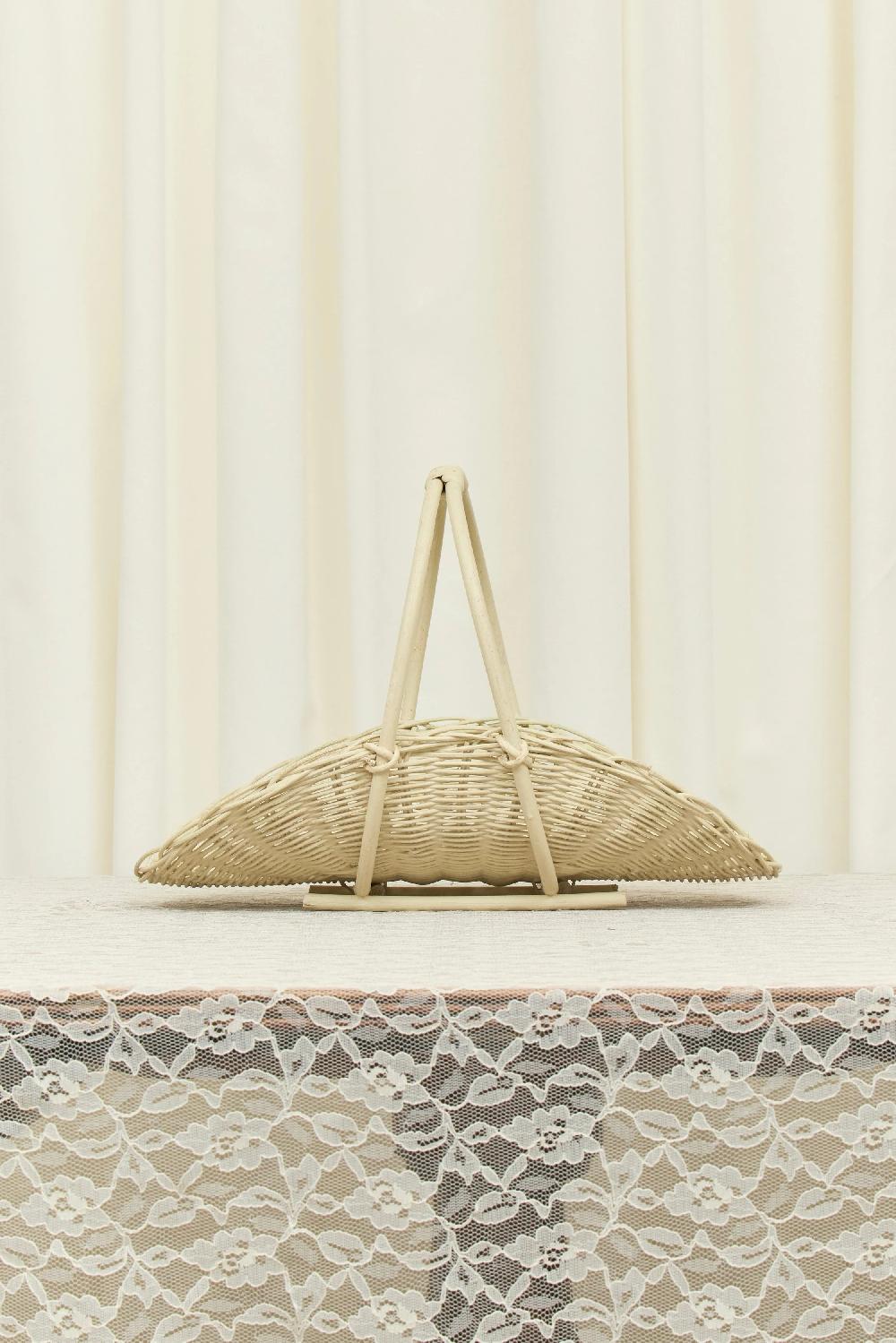 tanner fletcher Vintage Wicker Flower Collecting Basket