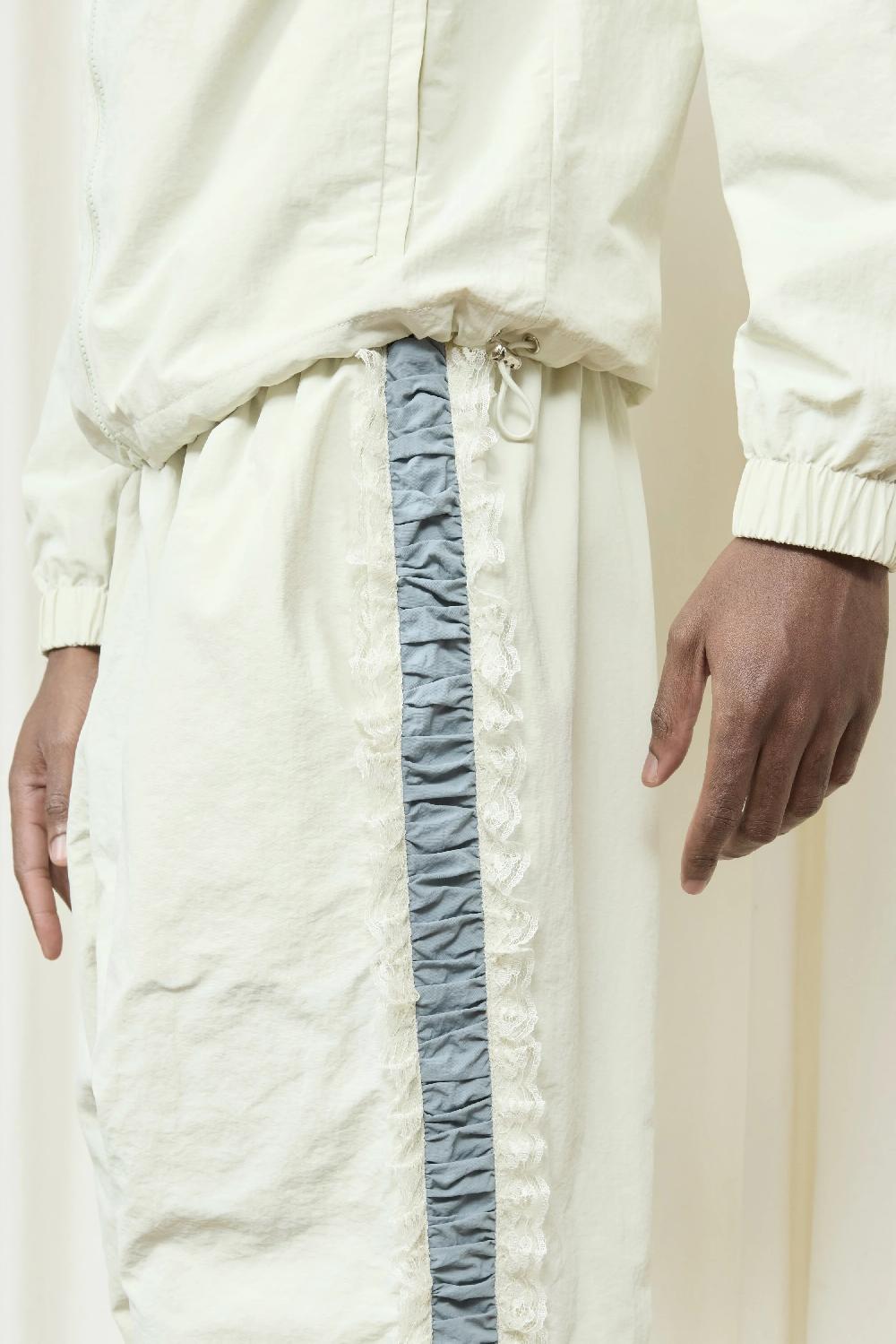 Tanner Fletcher Wilbur Ruched Stripe Windbreaker Pant