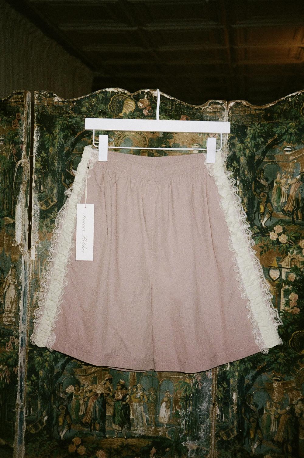 tanner fletcher Wilbur Ruched Stripe Windbreaker Short