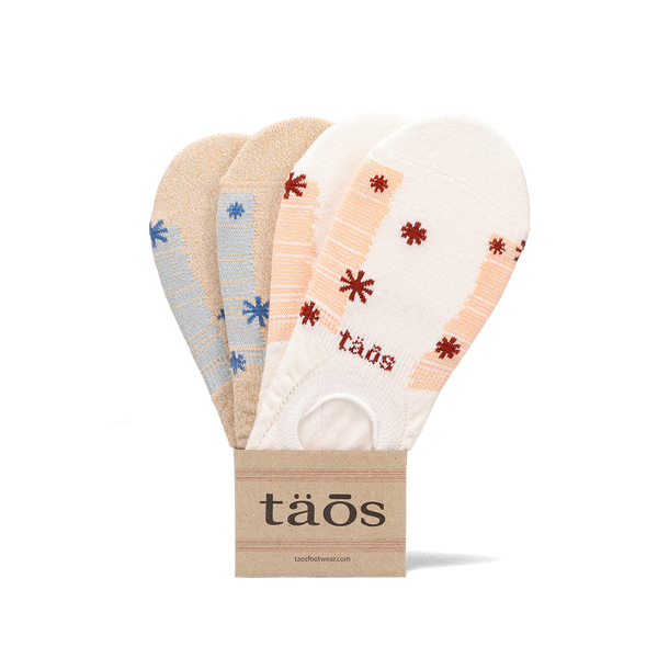 taos footwear No Show Stars and Stripes Socks — Combination Of Colors