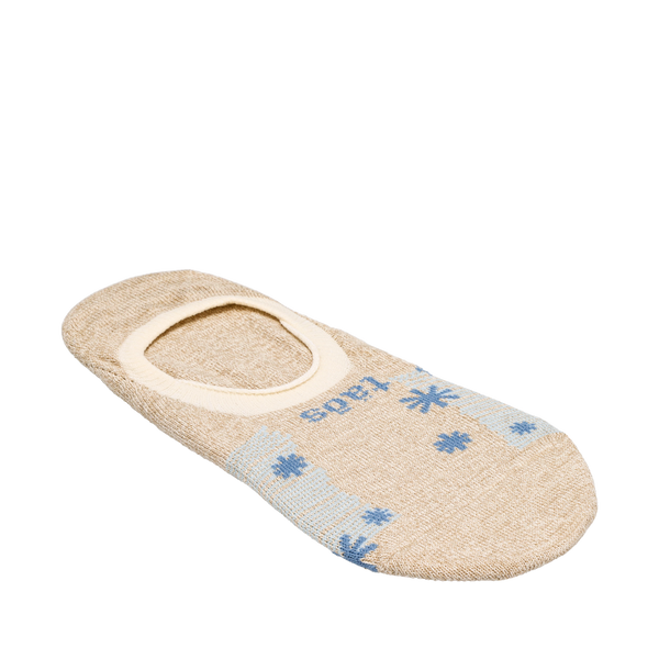 Taos Footwear No Show Stars And Stripes Socks Single — Tan/Blue