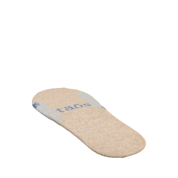 Taos Footwear No Show Stars And Stripes Socks Single — Tan/Blue