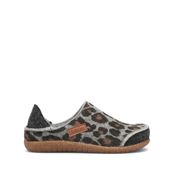 Taos Footwear Convertawool — Charcoal Leopard Wool