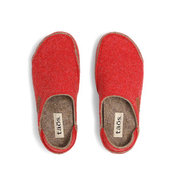 Taos Footwear Convertawool — Red/Tan