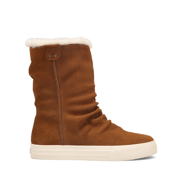 Taos Footwear Cozy Chic — Chestnut Suede