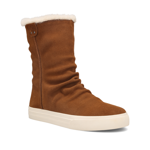 taos footwear Cozy Chic — Chestnut Suede