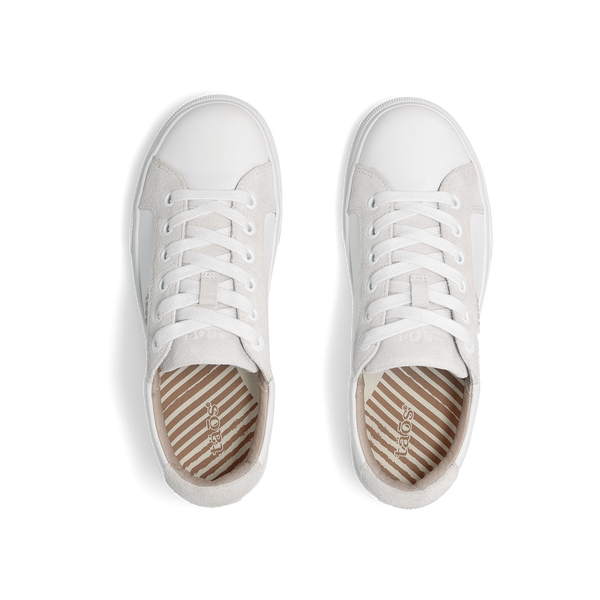 Taos Footwear Heart & Soul Lux — White/Ice Suede