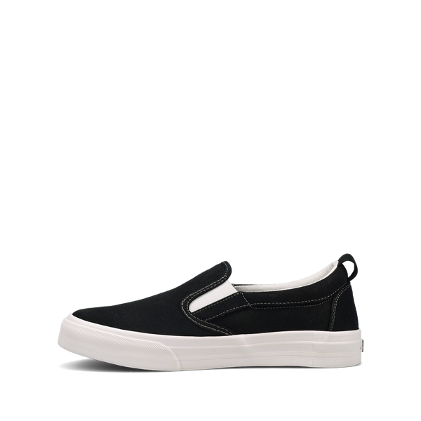 Taos Footwear Rubber Soul — Black/White Canvas