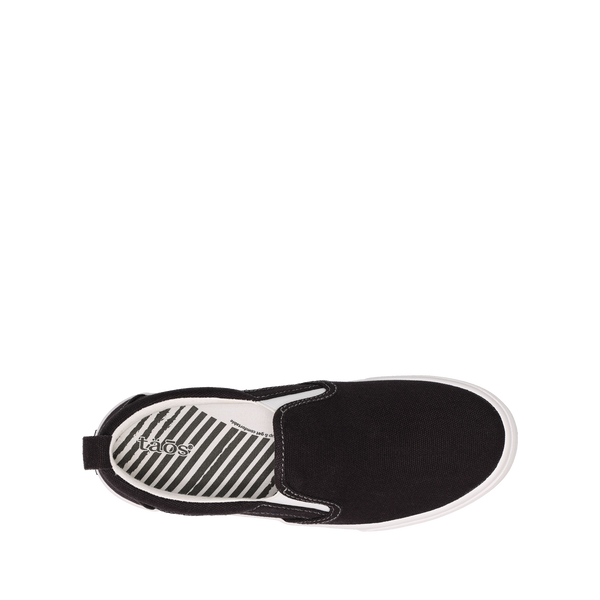 Taos Footwear Rubber Soul — Black/White Canvas