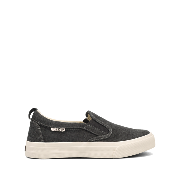 Taos Footwear Rubber Soul — Charcoal Wash Canvas