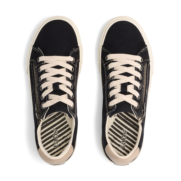 Taos Footwear Z Soul — Black/Tan Distressed