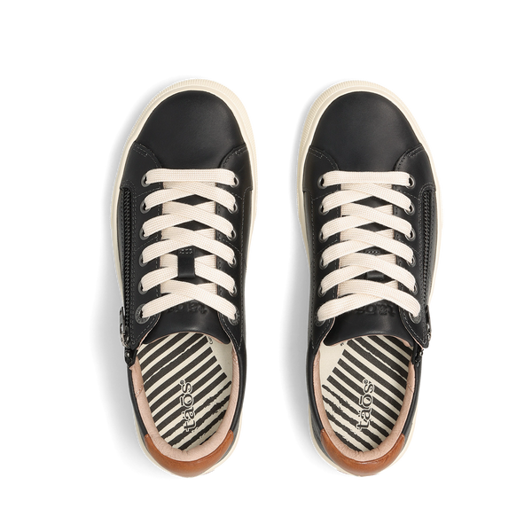 Taos Footwear Z Soul Lux — Black/Tan