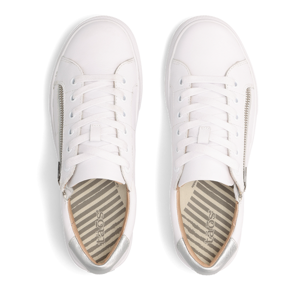 Taos Footwear Z Soul Lux — White/Silver