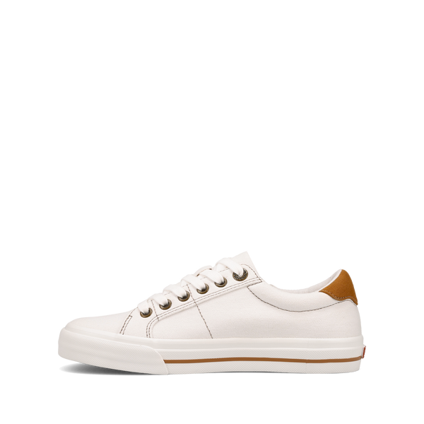 Taos Footwear Z Soul — White/Golden Tan