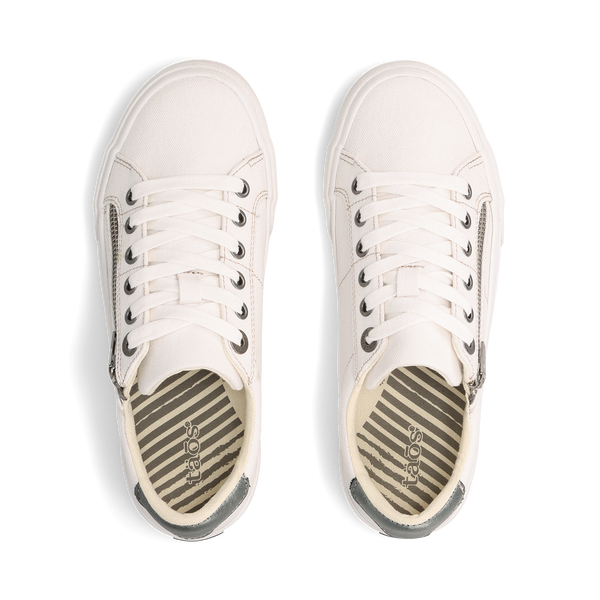 Taos Footwear Z Soul — White/Pewter
