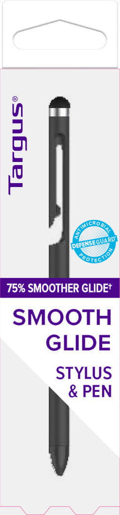 Targus Antimicrobial 2-in-1 Stylus & Pen For Smartphones And Touchscreens - Black