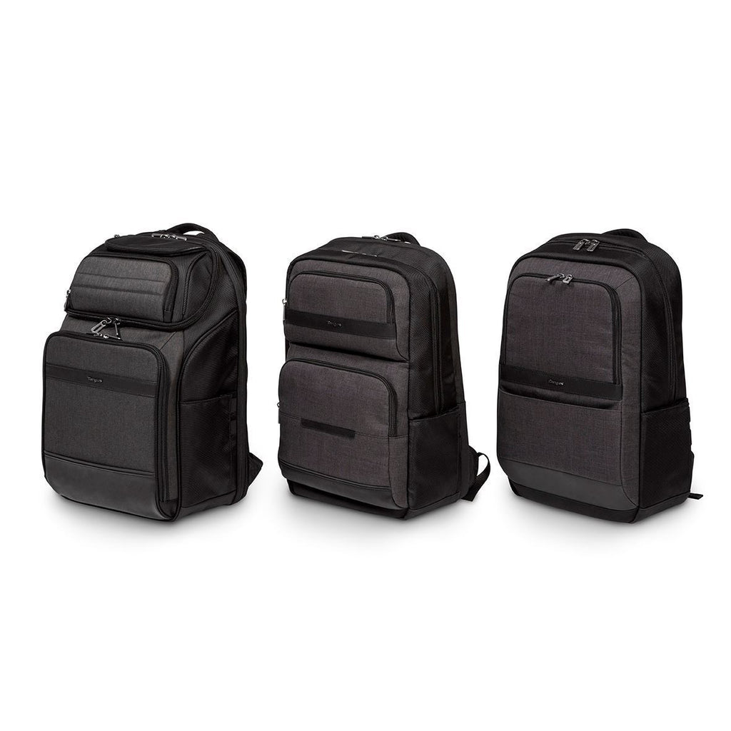 Targus CitySmart 12.5 13 13.3 14 15 15.6" Essential Laptop Backpack - Black/Grey