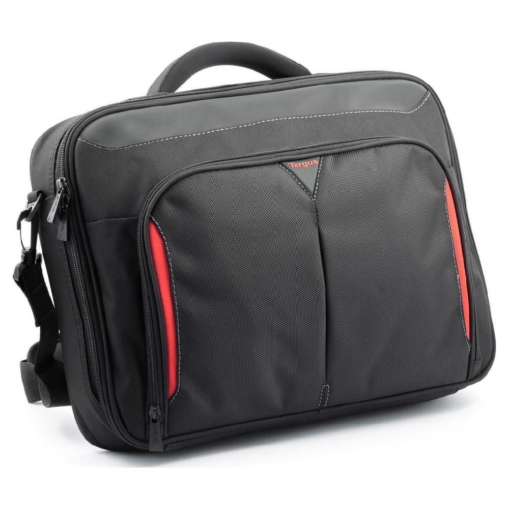 Targus Classic+ 15-15.6" Clamshell Laptop Bag - Black/Red