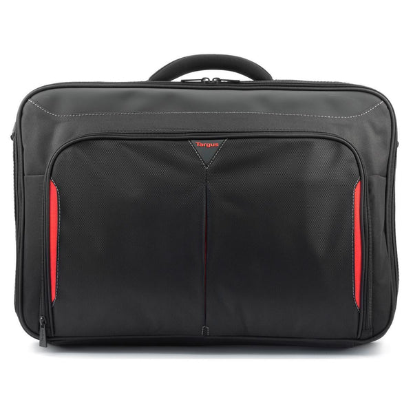 targus Classic+ 17-18" Clamshell Laptop Bag - Black/Red