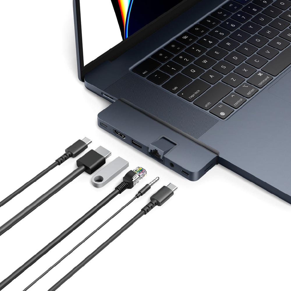 Targus HyperDrive DUO PRO 7-in-2 USB-C Hub - Midnight Blue