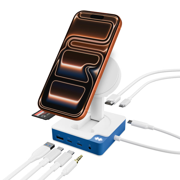 targus HyperDrive® Flex 5 Port USB-C Hub with Qi Phone Charger