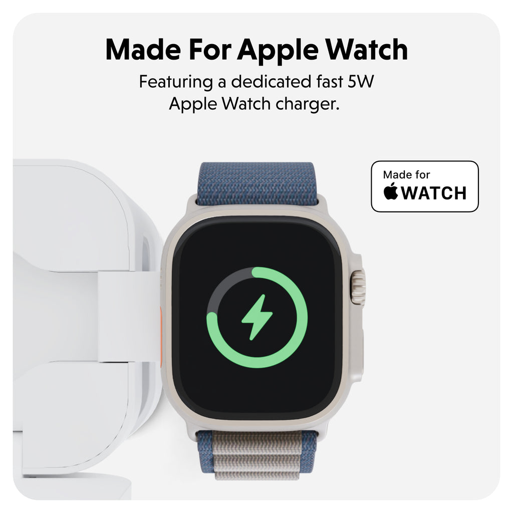 Targus HyperJuice Qi2 3-in-1 Magnetic Charging Stand