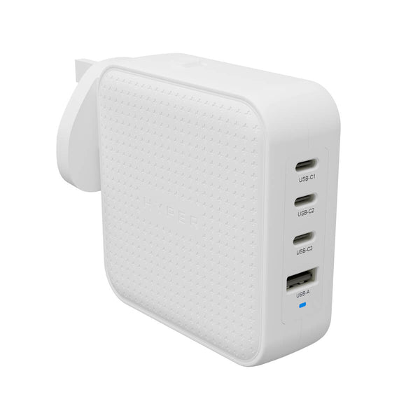 targus HyperJuice® 100W USB-C GaN Safety Tested Travel Charger - White