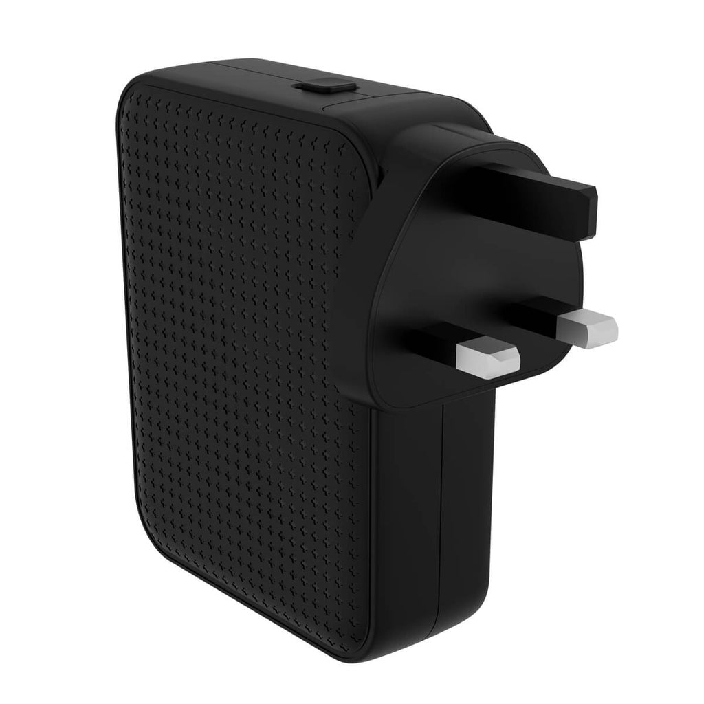 Targus HyperJuice® 145W USB-C GaN Safety Tested Travel Charger With 4 Ports - Black