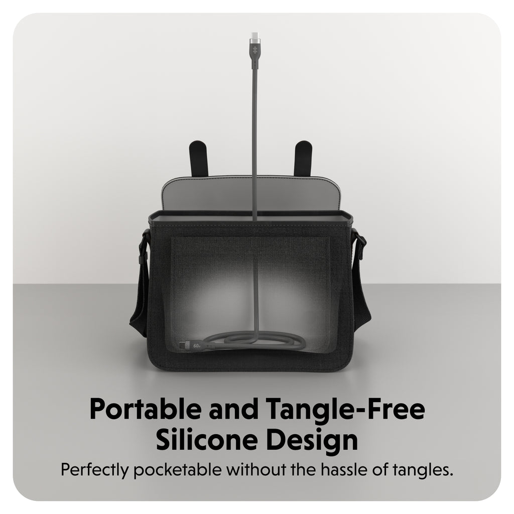 Targus HyperJuice USB-C Silicone Charging Cable (1.5m/5ft) - Black