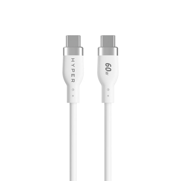 targus HyperJuice USB-C Silicone Charging Cable (1.5m/5ft) - White