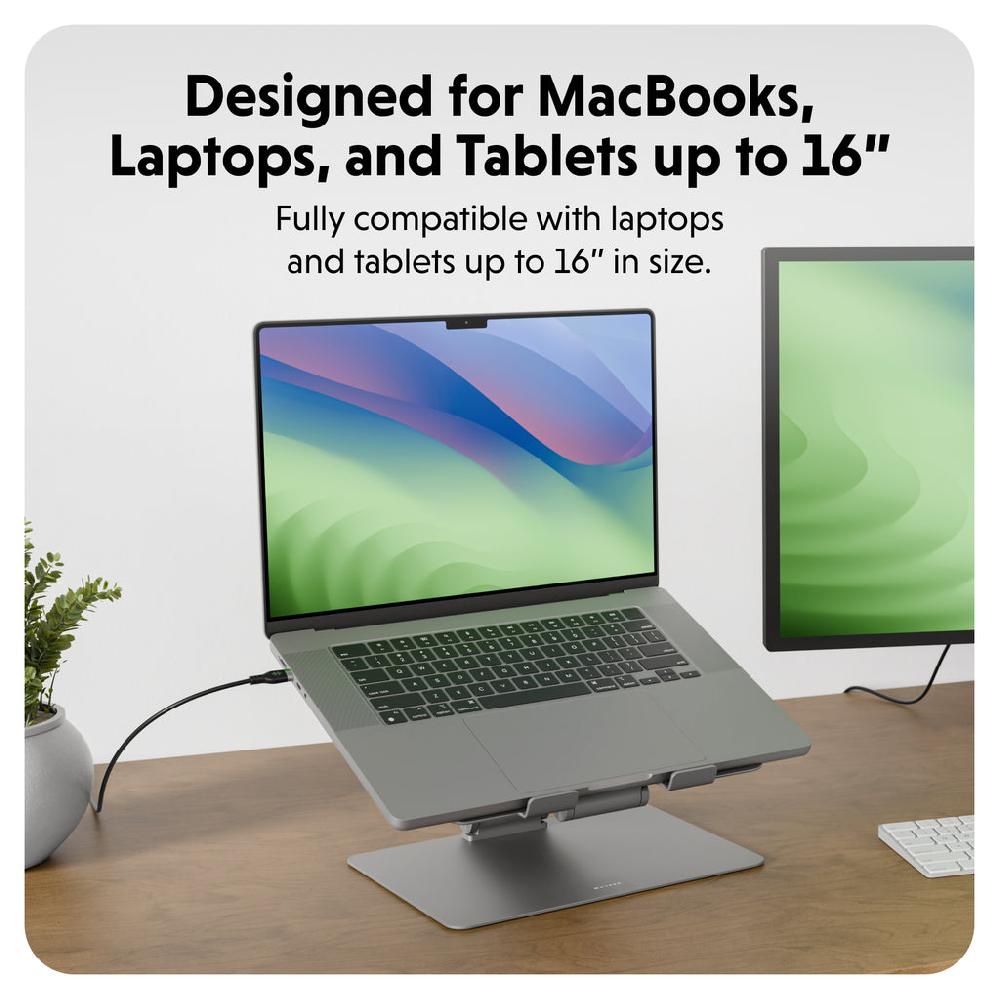 Targus HyperSpace™ Ergonomic Adjustable Laptop Stand - Space Grey
