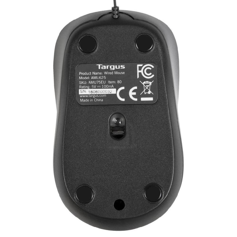 Targus Compact Blue Trace Travel Mouse - Black