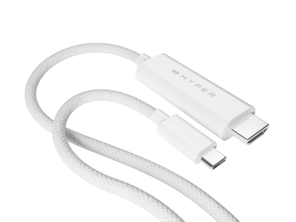 targus HyperDrive USB-C to HDMI 4K60Hz Cable - White